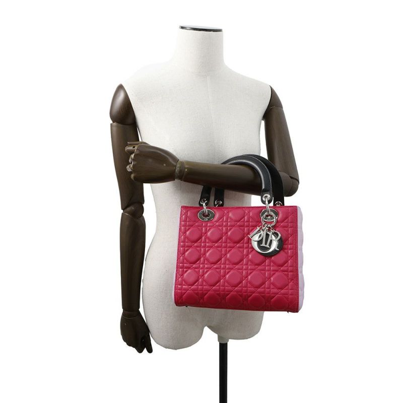 クリスチャン・ディオール ハンドバッグ レディディオール カナージュ M0550 Christian Dior LADY DIOR 2wayショルダー