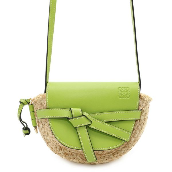 ロエベ ショルダーバッグ ゲート ミニ ラフィア 329.13.U62 LOEWE バッグ カゴバッグ