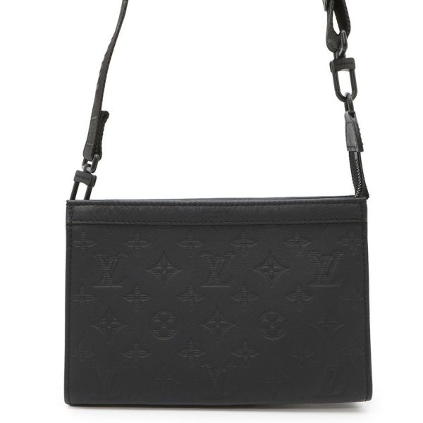 ルイヴィトン ショルダーバッグ モノグラム・シャドウ ガストン・ウェアラブル ウォレット M81115 黒 ブラック