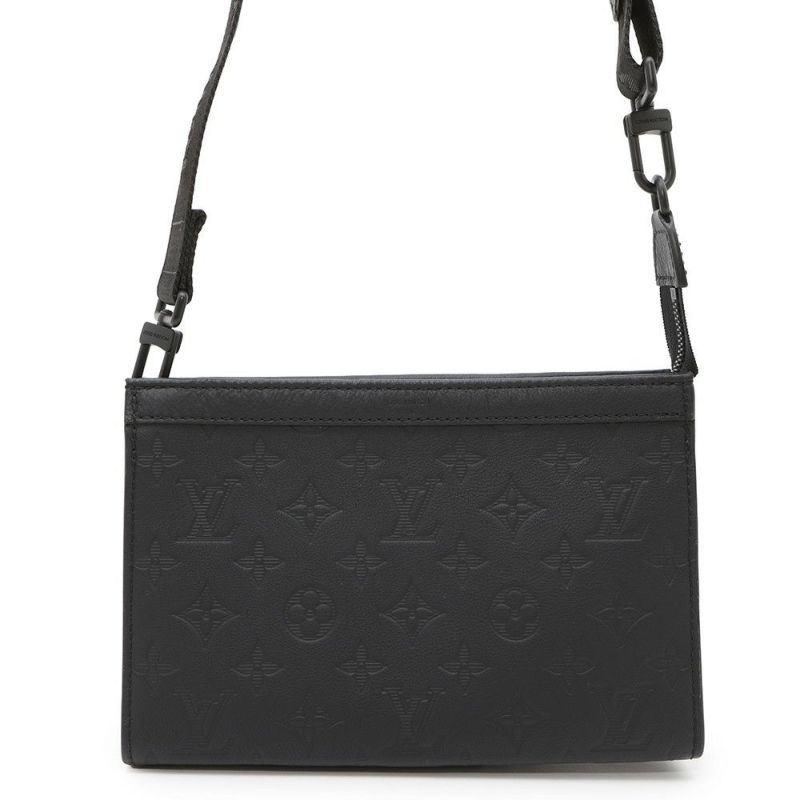 ルイヴィトン ショルダーバッグ モノグラム・シャドウ ガストン・ウェアラブル ウォレット M81115 黒 ブラック