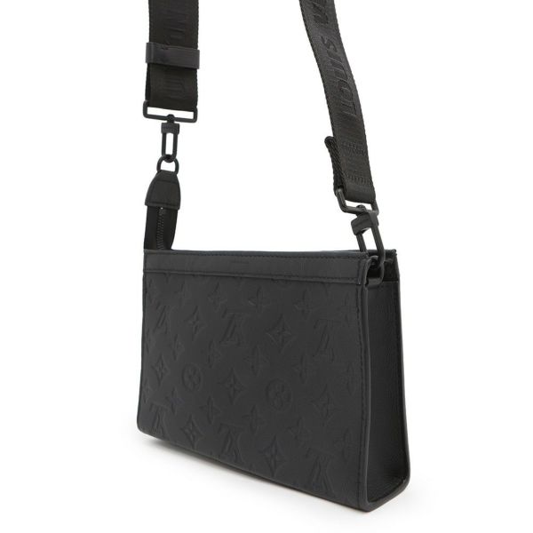 ルイヴィトン ショルダーバッグ モノグラム・シャドウ ガストン・ウェアラブル ウォレット M81115 黒 ブラック