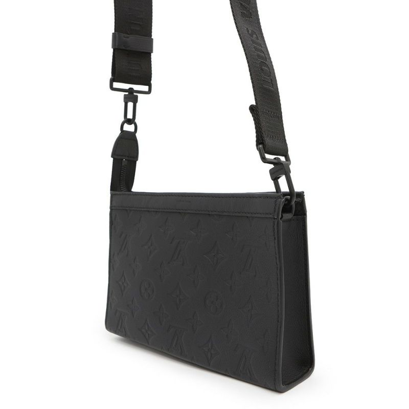 ルイヴィトン ショルダーバッグ モノグラム・シャドウ ガストン・ウェアラブル ウォレット M81115 黒 ブラック