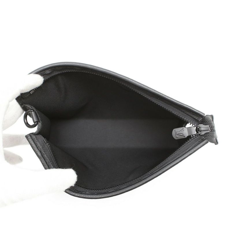 ルイヴィトン ショルダーバッグ モノグラム・シャドウ ガストン・ウェアラブル ウォレット M81115 黒 ブラック