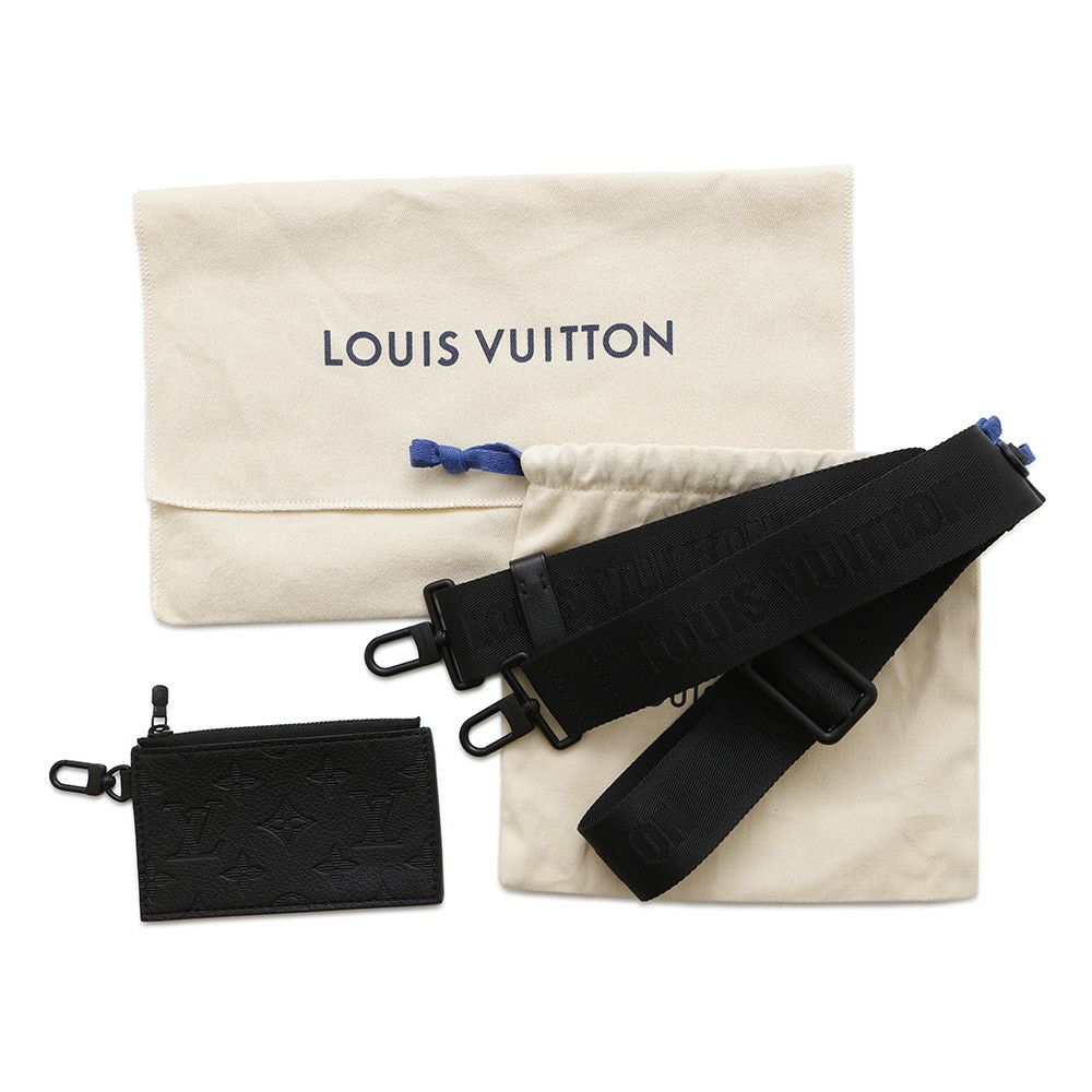 ルイヴィトン ショルダーバッグ モノグラム・シャドウ ガストン・ウェアラブル ウォレット M81115 黒 ブラック