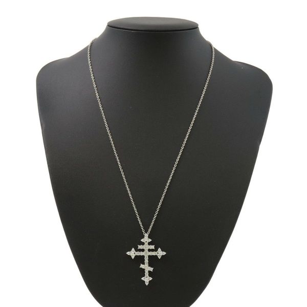 ハリーウィンストン ネックレス ロシアン・クロス・ペンダント ダイヤモンド Pt950プラチナ PEDPRESMRU HARRY WINSTON