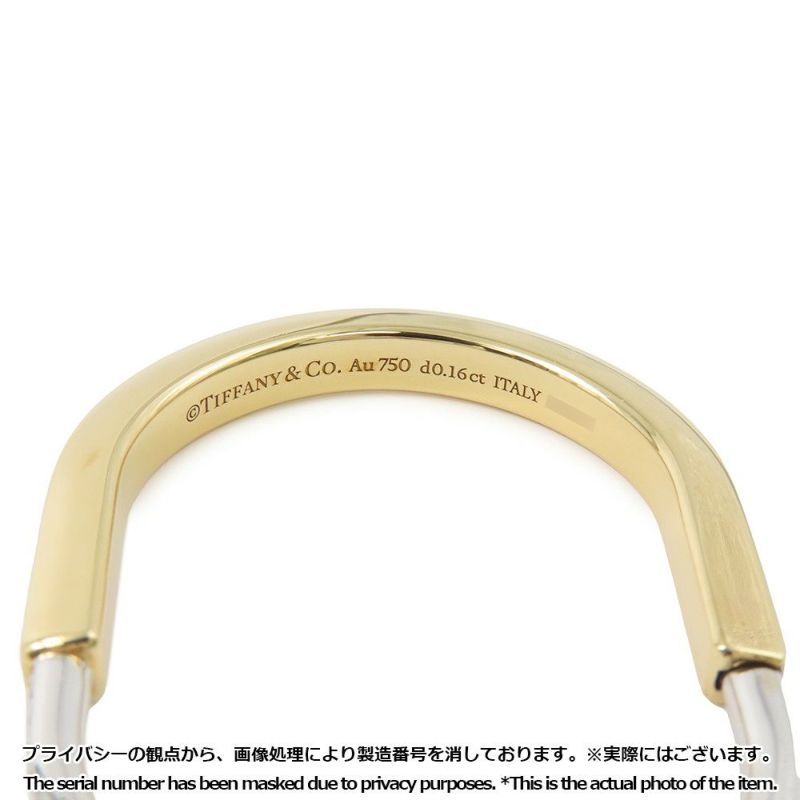 ティファニー ピアス ロック ピアス エクストララージ ダイヤモンド 計0.32ct K18YG/K18WG Tiffany&Co. ジュエリー