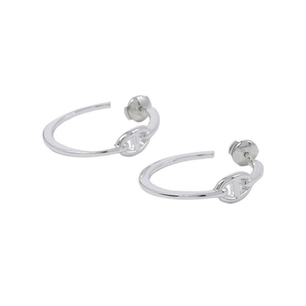エルメス ピアス シェーヌダンクル アンシェネ フープ ピアス SV925シルバー HERMES ジュエリー
