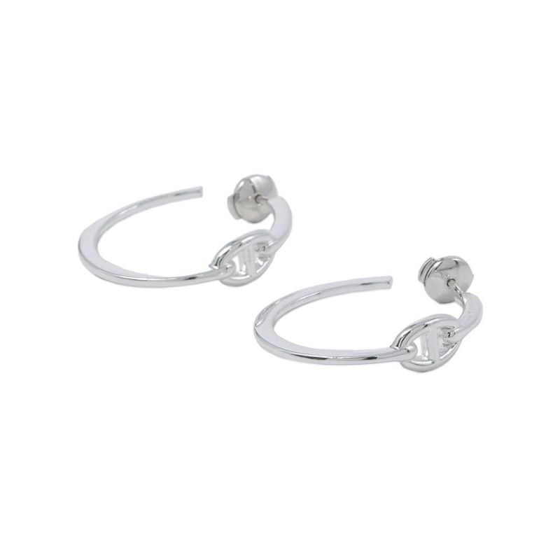 エルメス ピアス シェーヌダンクル アンシェネ フープ ピアス SV925シルバー HERMES ジュエリー