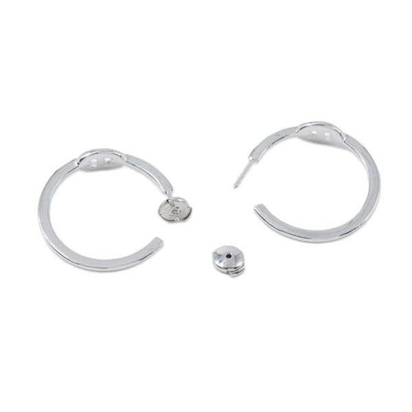 エルメス ピアス シェーヌダンクル アンシェネ フープ ピアス SV925シルバー HERMES ジュエリー