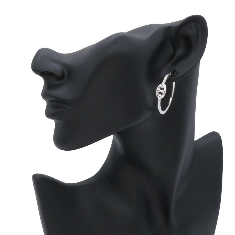 エルメス ピアス シェーヌダンクル アンシェネ フープ ピアス SV925シルバー HERMES ジュエリー