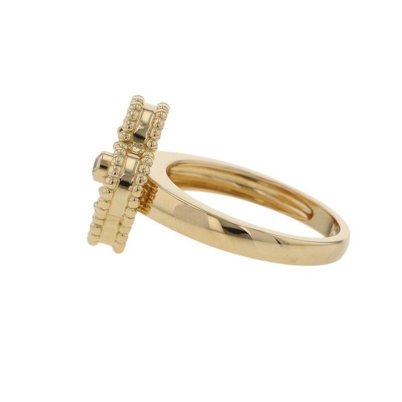 ヴァンクリーフ＆アーペル リング ヴィンテージアルハンブラ ダイヤ 0.06ct オニキス K18YG リングサイズ53 VCARA41000
