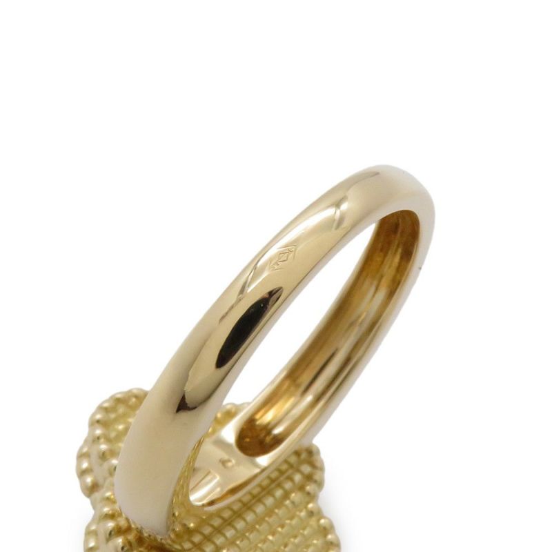 ヴァンクリーフ＆アーペル リング ヴィンテージアルハンブラ ダイヤ 0.06ct オニキス K18YG リングサイズ53 VCARA41000