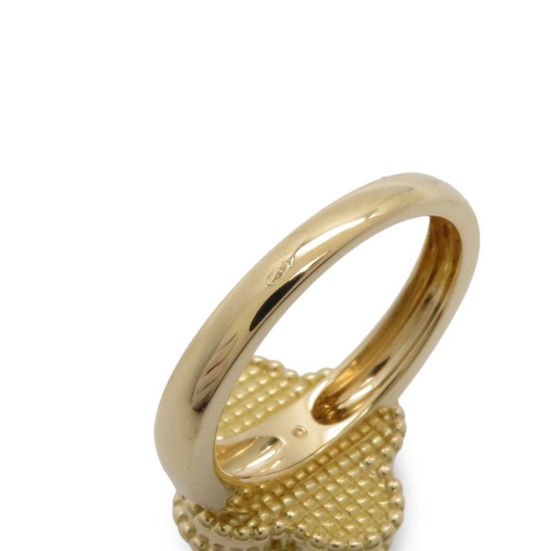 ヴァンクリーフ＆アーペル リング ヴィンテージアルハンブラ ダイヤ 0.06ct オニキス K18YG リングサイズ53 VCARA41000