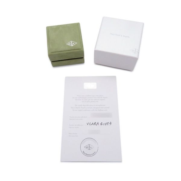 ヴァンクリーフ＆アーペル リング ヴィンテージアルハンブラ ダイヤ 0.06ct オニキス K18YG リングサイズ53 VCARA41000