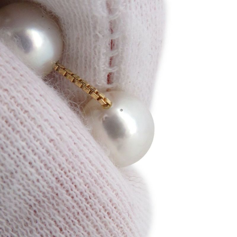 タサキ ネックレス ステーション ダイヤモンド 0.11ct あやこ真珠 K18YGイエローゴールド TASAKI 2連 ジュエリー