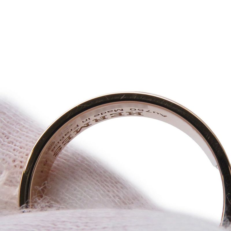 エルメス リング Hダンクル PM ダイヤモンド 27P 0.07ct K18PGピンクゴールド リングサイズ51 HERMES 指輪