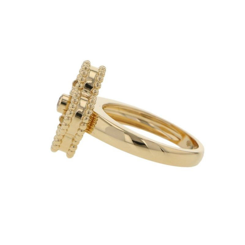 ヴァンクリーフ＆アーペル リング ヴィンテージアルハンブラ ダイヤ 0.06ct オニキス K18YG リングサイズ49 VCARA41000