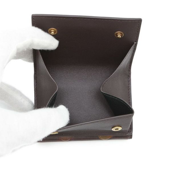 サンローランパリ 三つ折り財布 オリガミ タイニー ウォレット ハート柄 レザー SAINT LAURENT PARIS