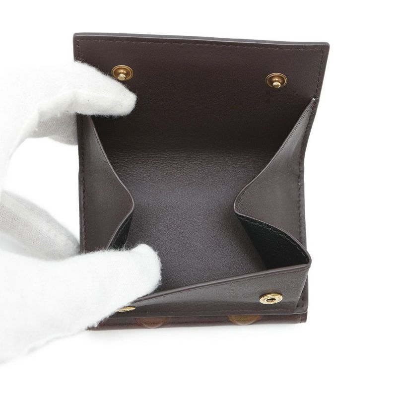 サンローランパリ 三つ折り財布 オリガミ タイニー ウォレット ハート柄 レザー SAINT LAURENT PARIS