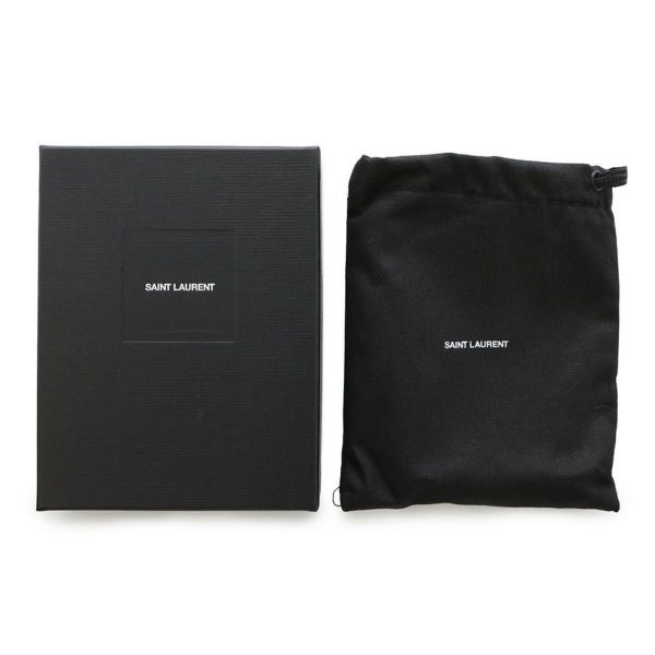 サンローランパリ 三つ折り財布 オリガミ タイニー ウォレット ハート柄 レザー SAINT LAURENT PARIS