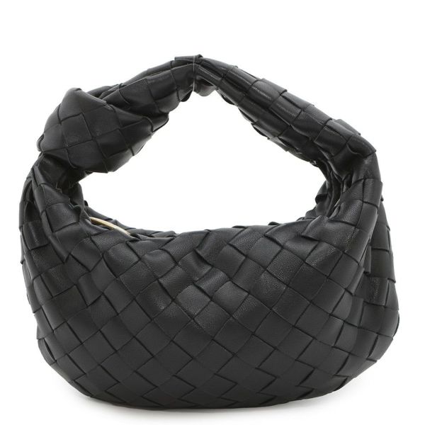 ボッテガヴェネタ ハンドバッグ ミニ ジョディ ラムスキン 651876 BOTTEGA VENETA バッグ イントレチャート 黒