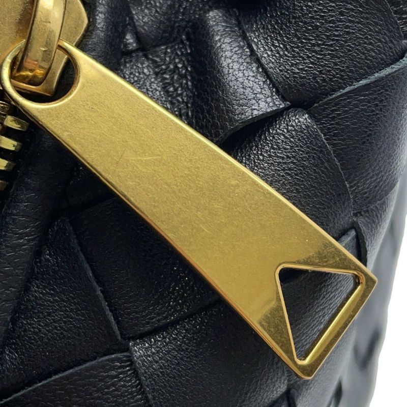 ボッテガヴェネタ ハンドバッグ ミニ ジョディ ラムスキン 651876 BOTTEGA VENETA バッグ イントレチャート 黒