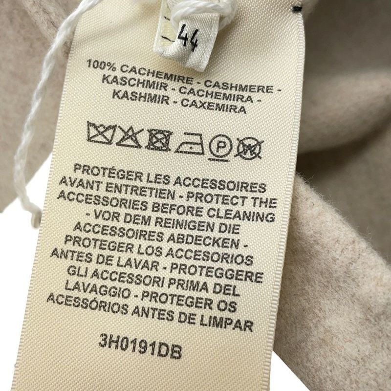 エルメス ロングジレ ウッドボタン ベスト カシミヤ レディースサイズ44 HERMES アパレル