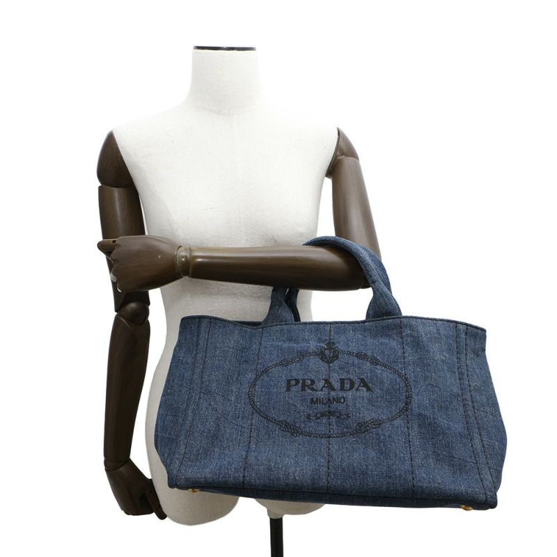 プラダ トートバッグ カナパ CANAPA デニム B2642B PRADA 2wayショルダーバッグ