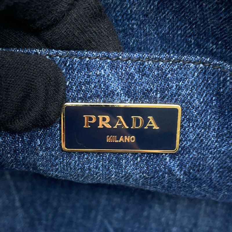 プラダ トートバッグ カナパ CANAPA デニム B2642B PRADA 2wayショルダーバッグ