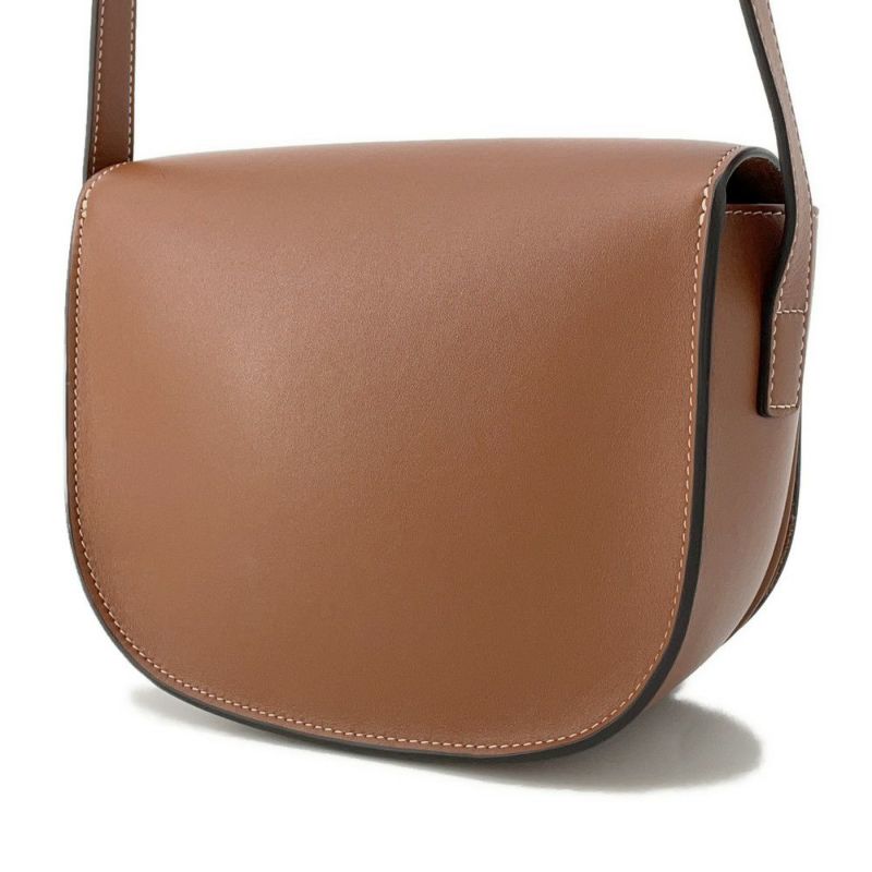 セリーヌ ショルダーバッグ キュイル トリオンフ フォルコ カーフレザー 198263DU9.04LU CELINE ブラウン