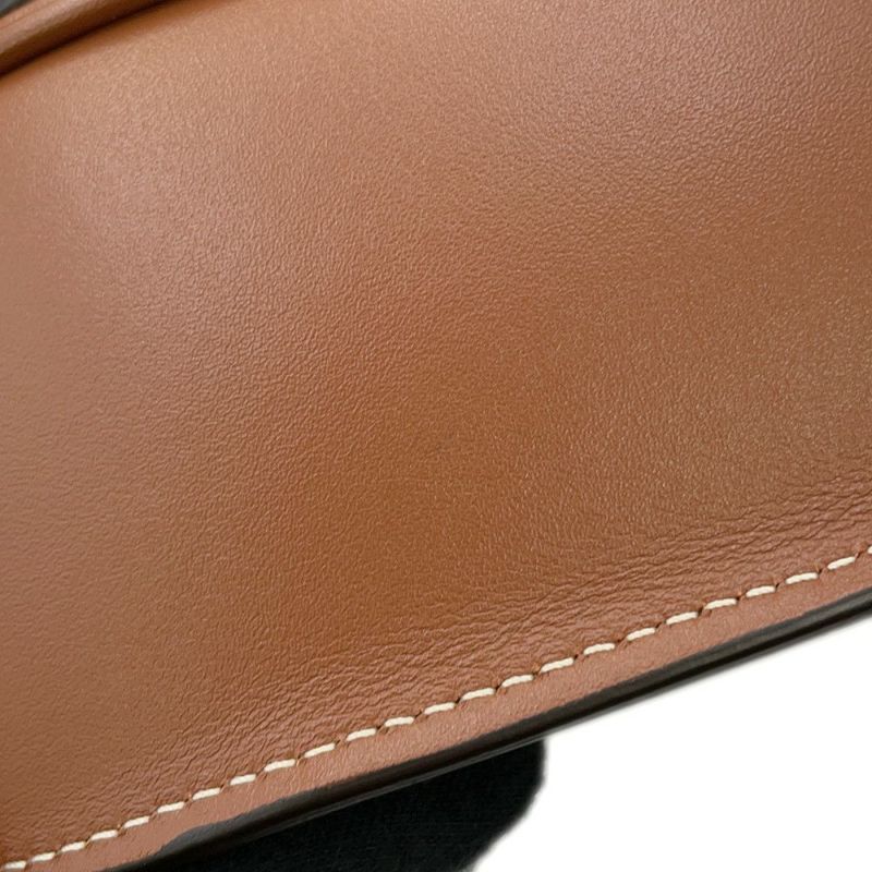 セリーヌ ショルダーバッグ キュイル トリオンフ フォルコ カーフレザー 198263DU9.04LU CELINE ブラウン