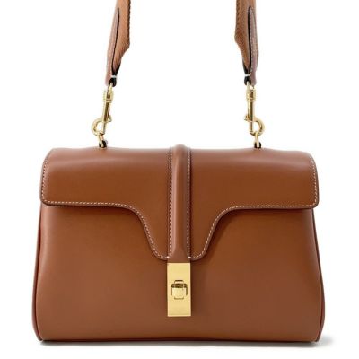 大人気✨セリーヌ レザーベルト ゴールド金具　75 新品同様 セリーヌミディアム トリオンフ 黒 ゴールド金具 メンズ レザー