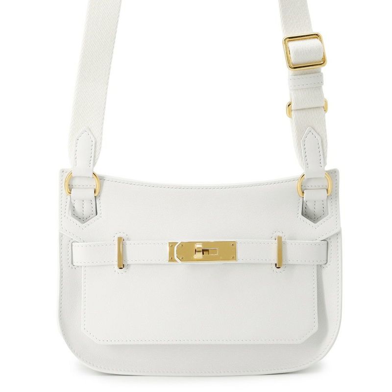 エルメス ジプシエール ミニ ニューホワイト/ゴールド金具 スイフト W刻印 HERMES バッグ 白