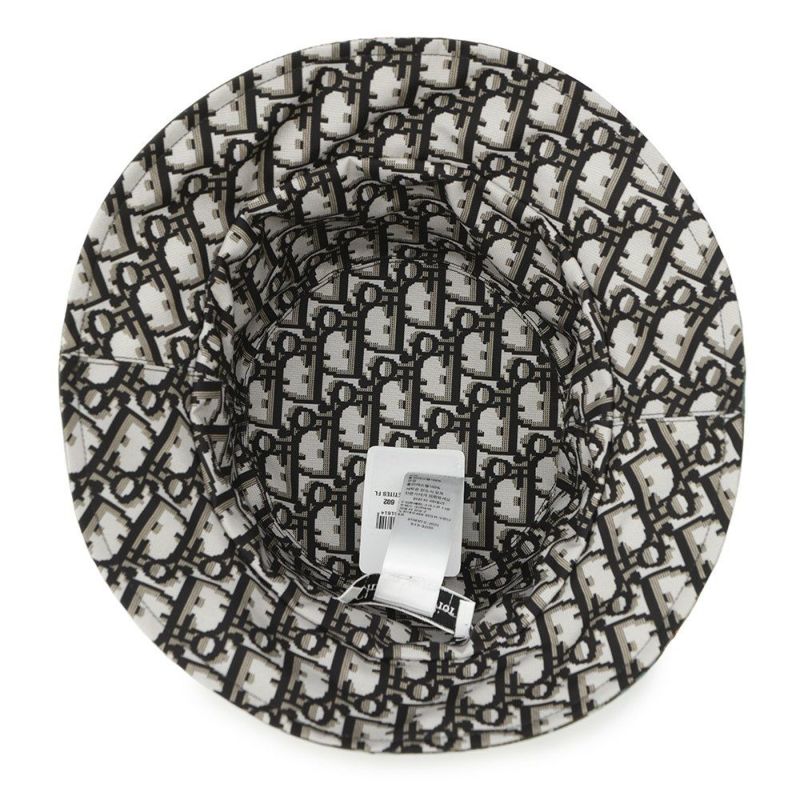 クリスチャン・ディオール バケットハット TEDDY-D リバーシブル オブリーク サイズ57 32PFL923I153 トロッター 帽子