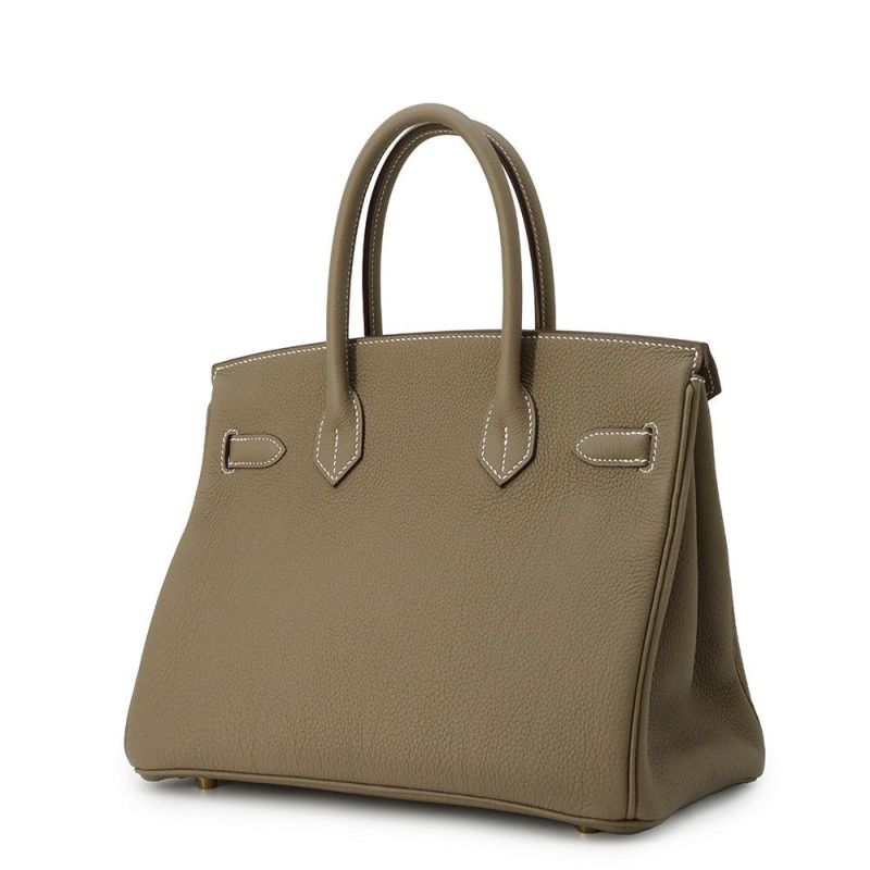 エルメス バーキン30 エトゥープ/ゴールド金具 トゴ W刻印 HERMES Birkin ハンドバッグ