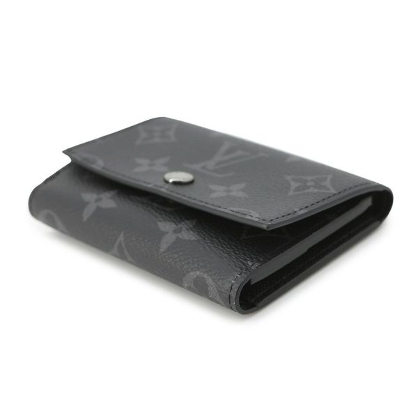 ルイヴィトン 三つ折り財布 モノグラム・エクリプス ヴィクター・ウォレット M12598 ヴィトン ブラック 黒