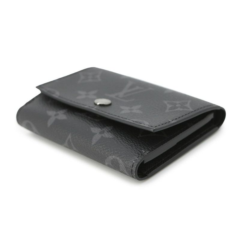 ルイヴィトン 三つ折り財布 モノグラム・エクリプス ヴィクター・ウォレット M12598 ヴィトン ブラック 黒