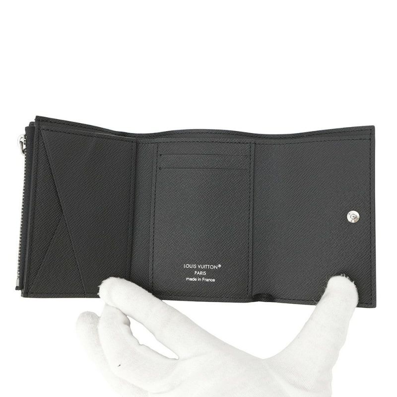 ルイヴィトン 三つ折り財布 モノグラム・エクリプス ヴィクター・ウォレット M12598 ヴィトン ブラック 黒