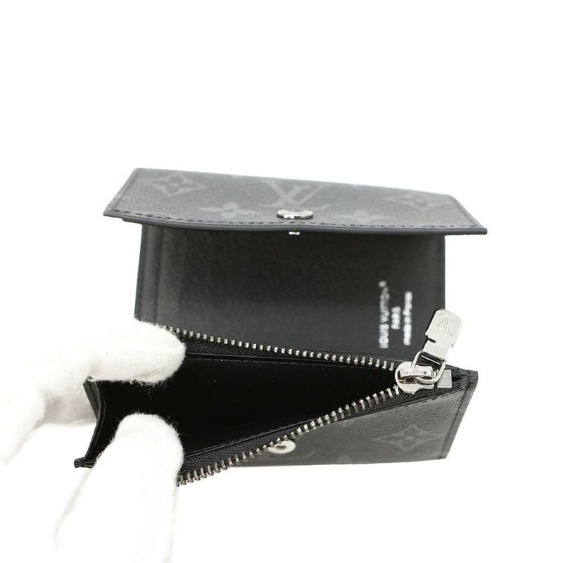 ルイヴィトン 三つ折り財布 モノグラム・エクリプス ヴィクター・ウォレット M12598 ヴィトン ブラック 黒