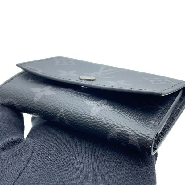 ルイヴィトン 三つ折り財布 モノグラム・エクリプス ヴィクター・ウォレット M12598 ヴィトン ブラック 黒