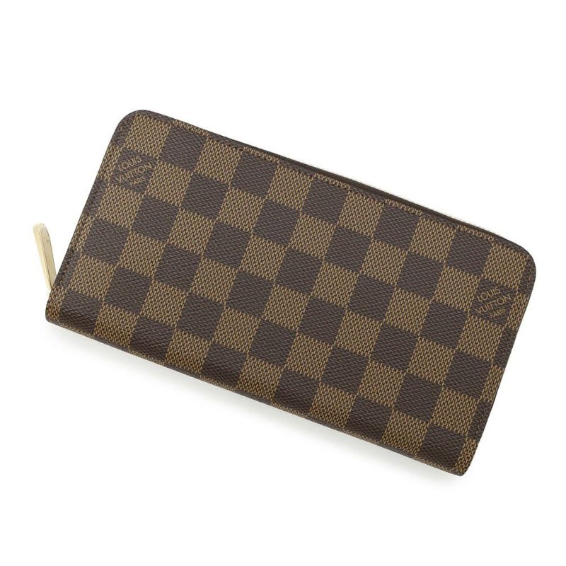 ルイヴィトン 長財布 ダミエ・エベヌ ジッピー・ウォレット N41661 LOUIS VUITTON ラウンドファスナー
