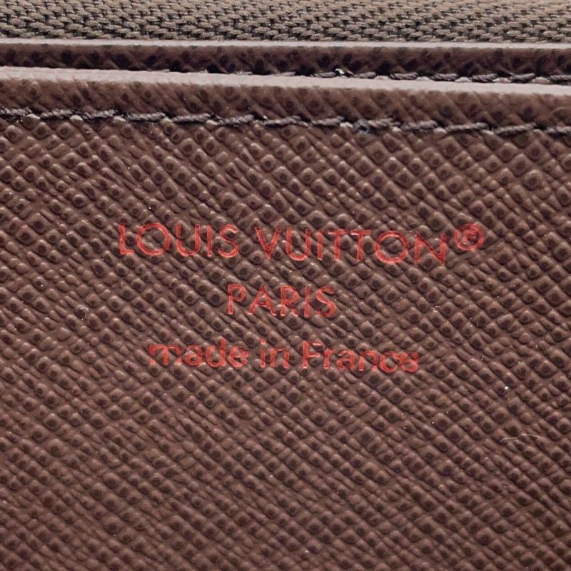 ルイヴィトン 長財布 ダミエ・エベヌ ジッピー・ウォレット N41661 LOUIS VUITTON ラウンドファスナー