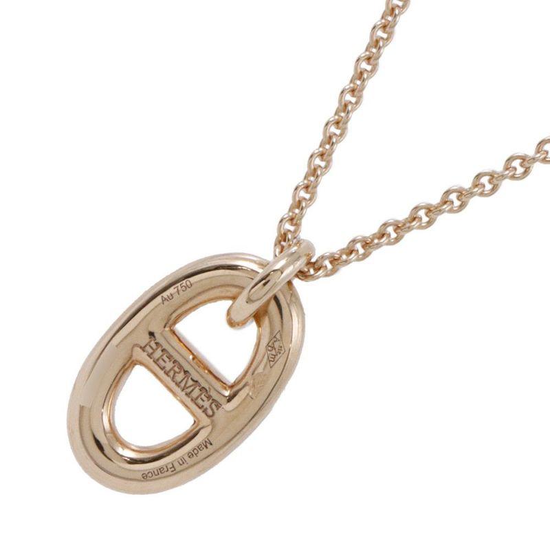 エルメス ネックレス シェーヌダンクル ファランドール PM K18PGピンクゴールド HERMES ジュエリー