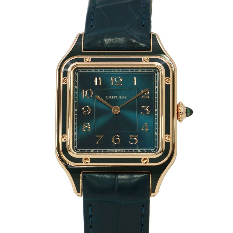 カルティエ サントス デュモン LM WGSA0098 Cartier 腕時計 ブルー文字盤