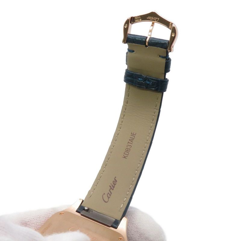 カルティエ サントス デュモン LM WGSA0098 Cartier 腕時計 ブルー文字盤