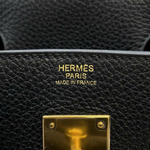 エルメス バーキン30 ブラック/ゴールド金具 トリヨンクレマンス T刻印 HERMES Birkin ハンドバッグ 黒