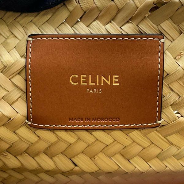 セリーヌ ショルダーバッグ トリオンフ バスケットバッグ ラフィア 192622 CELINE カゴバッグ