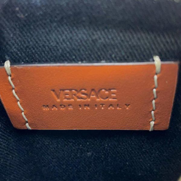 ヴェルサーチェ ポーチ ラ グレカ シグネチャーモジュラー PVC 1001871 VERSACE 小物入れ 黒