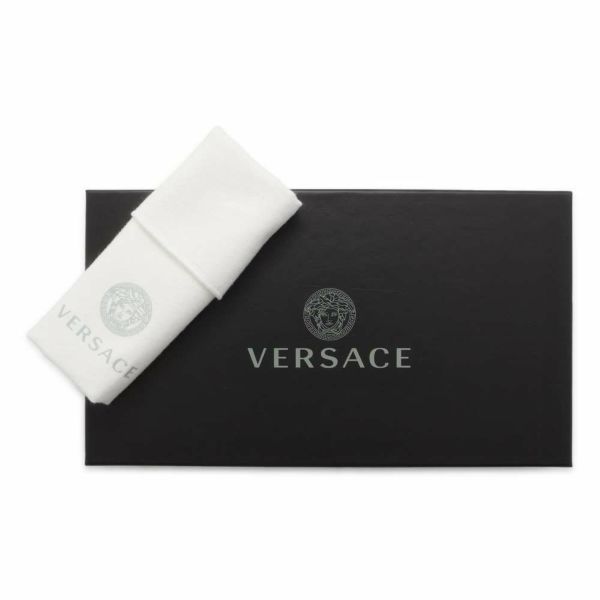 ヴェルサーチェ ポーチ ラ グレカ シグネチャーモジュラー PVC 1001871 VERSACE 小物入れ 黒