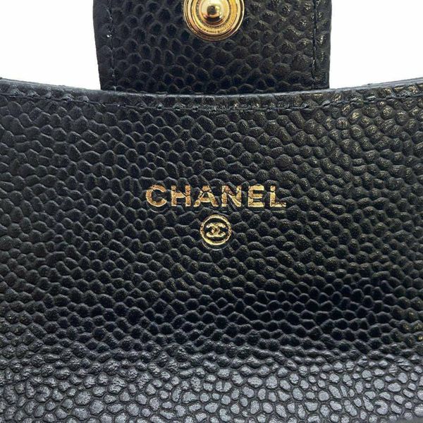 シャネル カードケース マトラッセ クラシックカードケース ココマーク キャビアスキン AP0214 CHANEL 名刺入れ